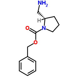 (S)-2-氨甲基-1-Cbz-吡咯烷结构式
