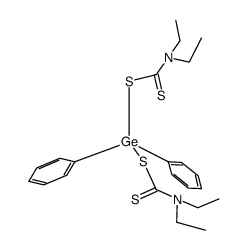 diphenylbis(N,N-diethyldithiocarbamato)germane结构式