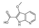 3-甲氧基-1H-吡咯并[2,3-B]吡啶-2-羧酸结构式