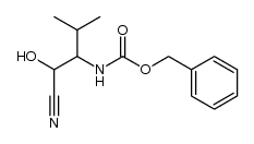 3-[(benzyloxycarbonyl)amino]-2-hydroxy-4-methylpentanenitrile Structure