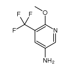 2-甲氧基-3-三氟甲基-5-氨基吡啶结构式