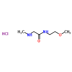N-(2-Methoxyethyl)-N2-methylglycinamide hydrochloride (1:1) Structure