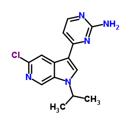 4-(5-Chloro-1-isopropyl-1H-pyrrolo[2,3-c]pyridin-3-yl)pyrimidin-2-amine Structure