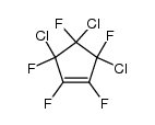 3,4,5-Trichloropentafluoro-1-cyclopentene结构式