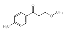 3-甲氧基-1-(4-甲基苯基)-1-丙酮结构式