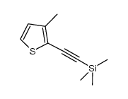 3-methyl-2-trimethylsilylethynylthiophene结构式