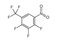 2,3,4-trifluoro-1-nitro-5-(trifluoromethyl)benzene结构式