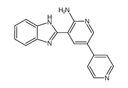 5-(1H-benzimidazol-2-yl)-[3,4']bipyridinyl-6-ylamine Structure