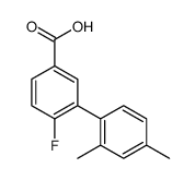 3-(2,4-dimethylphenyl)-4-fluorobenzoic acid结构式