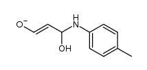 3-hydroxy-3-(p-tolylamino)prop-1-en-1-olate结构式