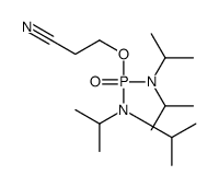3-bis[di(propan-2-yl)amino]phosphoryloxypropanenitrile结构式