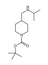 4-[[(1-甲基乙基)氨基]甲基]-1-哌啶甲酸叔丁酯结构式