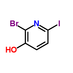 2-溴-6-碘吡啶-3-醇结构式