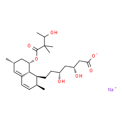 3"-Hydroxy Simvastatin Acid, Sodium Salt Structure
