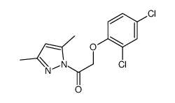 1-(2,4-二氯苯氧乙酰基)-3,5-二甲基吡唑结构式