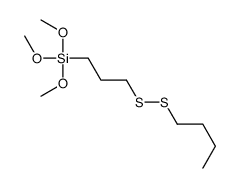 3-(butyldisulfanyl)propyl-trimethoxysilane结构式