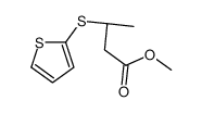 (S)-3-(噻吩-2-基硫代)丁酸甲酯结构式