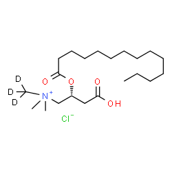 Myristoyl-L-carnitine-d3 (chloride) structure