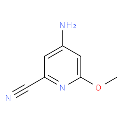 4-氨基-6-甲氧基吡啶甲腈结构式