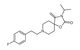 8-[2-(4-fluorophenyl)ethyl]-4-methylidene-3-propan-2-yl-1-oxa-3,8-diazaspiro[4.5]decan-2-one Structure