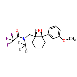 (±)-N-Desmethyl Trifluoroacetotramadol-d3 Structure