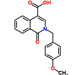 2-(4-Methoxybenzyl)-1-oxo-1,2-dihydro-4-isoquinolinecarboxylic acid Structure