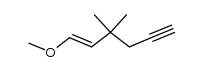 1-methoxy-3,3-dimethylhex-1-en-5-yne结构式