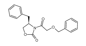 (4R)-3-[2-(Phenylmethoxy)acetyl]-4-(phenylmethyl)oxazolidin-2-one Structure