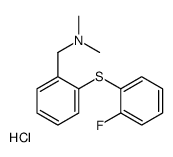 1-[2-(2-fluorophenyl)sulfanylphenyl]-N,N-dimethylmethanamine,hydrochloride结构式
