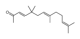 5,5,8,12-tetramethyltrideca-3,7,11-trien-2-one结构式