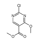 2-氯-4-甲氧基嘧啶-5-羧酸甲酯结构式
