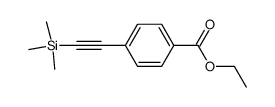 ethyl 4-(trimethylsilylethynyl)benzoate结构式