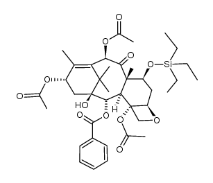 13-Acetyl-7-(triethylsilyl)baccatin III结构式