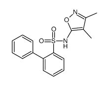 N-(3,4-dimethyl-1,2-oxazol-5-yl)-2-phenylbenzenesulfonamide Structure