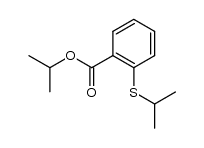 isopropyl (2-isopropylthio)benzoate结构式