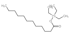 Dodecanoic acid,triethylplumbyl ester Structure