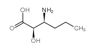 (2R,3S)-3-氨基-2-羟基己酸结构式