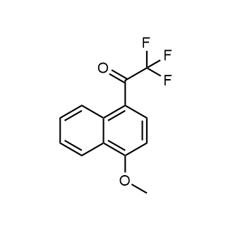 2,2,2-三氟-1-(4-甲氧基萘-1-基)-乙酮结构式