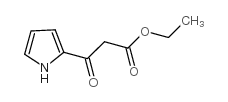 3-氧代-3-(1H-吡咯-2-基)丙酸乙酯结构式