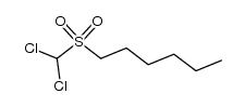 1-dichloromethanesulfonyl-hexane结构式