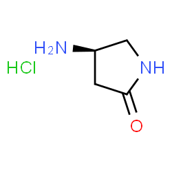 (R)-4-氨基吡咯烷-2-酮盐酸盐结构式