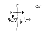 Caesium-tris(trifluormethyl)trifluorarsenat结构式