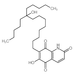 8-hydroxy-7-(9-hydroxy-9-pentyl-tetradecyl)-1H-quinoline-2,5,6-trione结构式