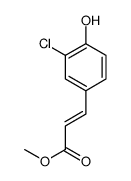 methyl 3-(3-chloro-4-hydroxyphenyl)prop-2-enoate结构式