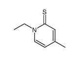 2(1H)-Pyridinethione,1-ethyl-4-methyl- Structure