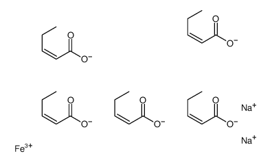 disodium [N,N-bis[2-[bis(carboxymethyl)amino]ethyl]glycinato(5-)]ferrate(2-) Structure