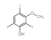 2,4,6-triiodo-3-methoxy-phenol结构式