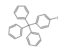 ((4-iodophenyl)methanetriyl)tribenzene结构式