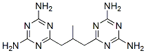 6,6'-(2-methylpropane-1,3-diyl)bis(1,3,5-triazine-2,4-diamine) Structure