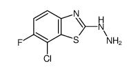 2(3H)-Benzothiazolone,7-chloro-6-fluoro-,hydrazone(9CI)结构式